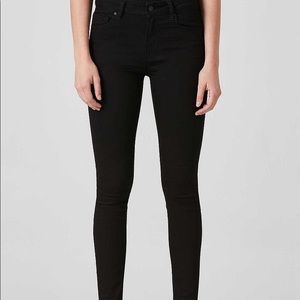 DSTLD black high waisted super skinny jeans